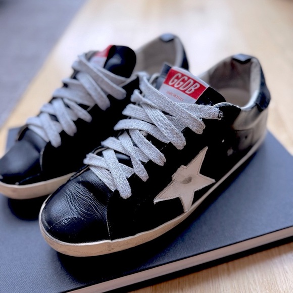 Golden Goose Super Star Distressed leather Sneakers | Size 8 or IT 38 - Picture 2 of 5